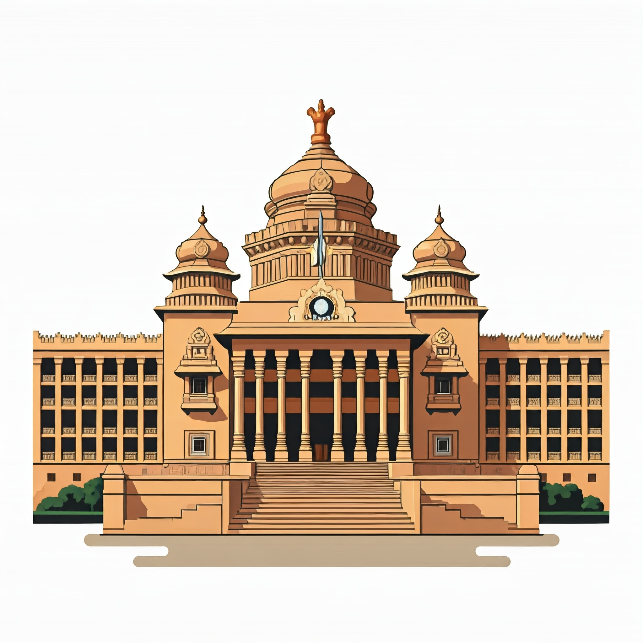 Illustration of Vidhana Soudha building