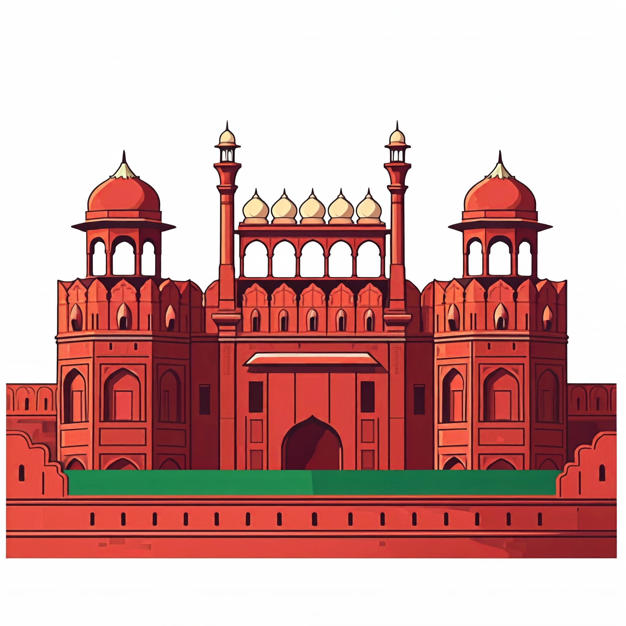 Illustration of Red Fort