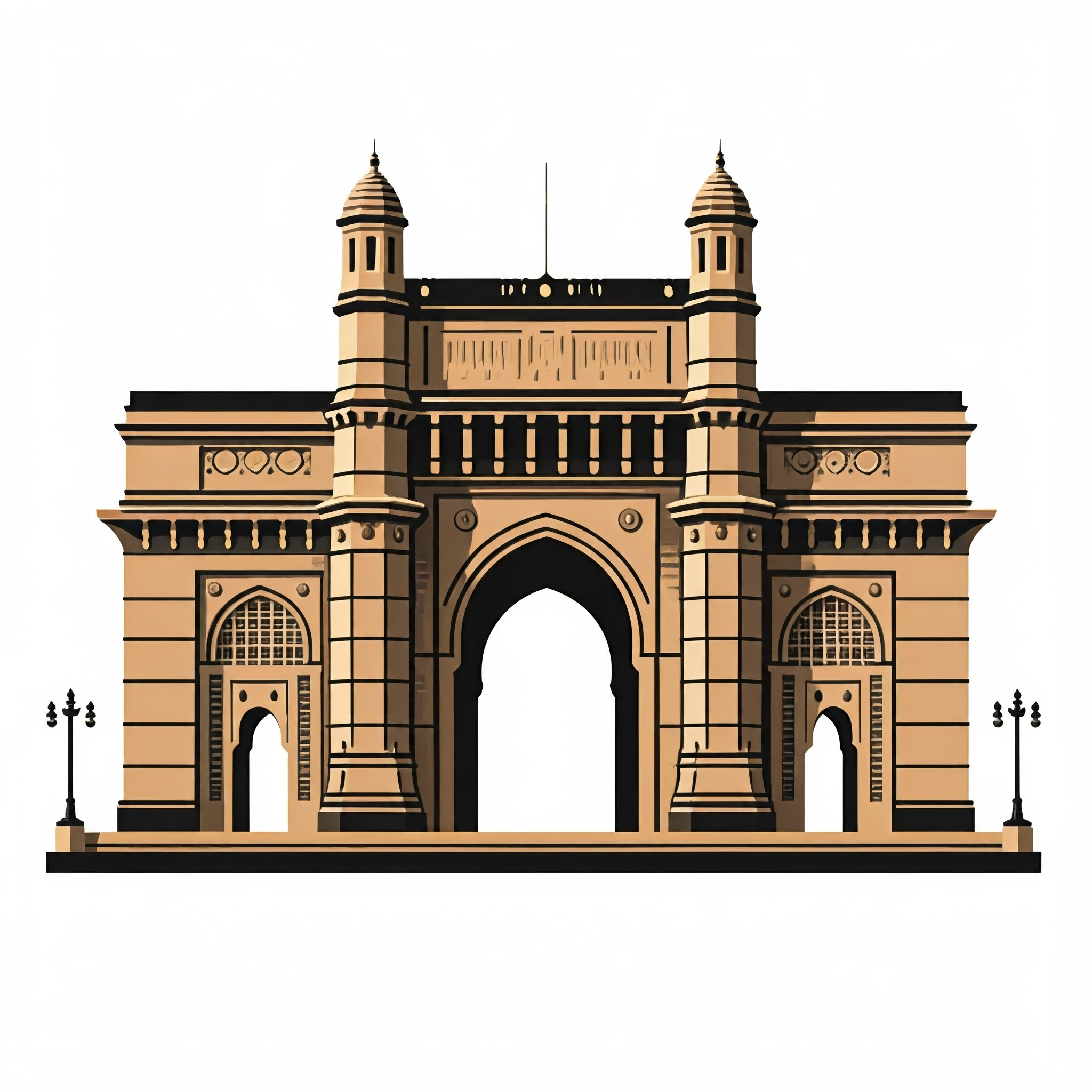 Illustration of Gateway of India Mumbai
