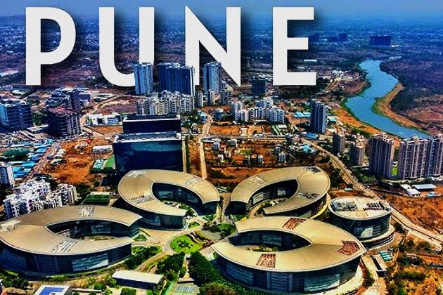 Pune city aerial view used for a VSCRAPIT guide on vehicle scrapping in Pune.